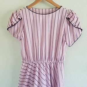 Vintage Swing Dress with Button Sleeves